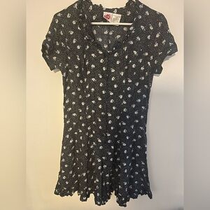 vintage no boundaries floral jumper. size 7/8.